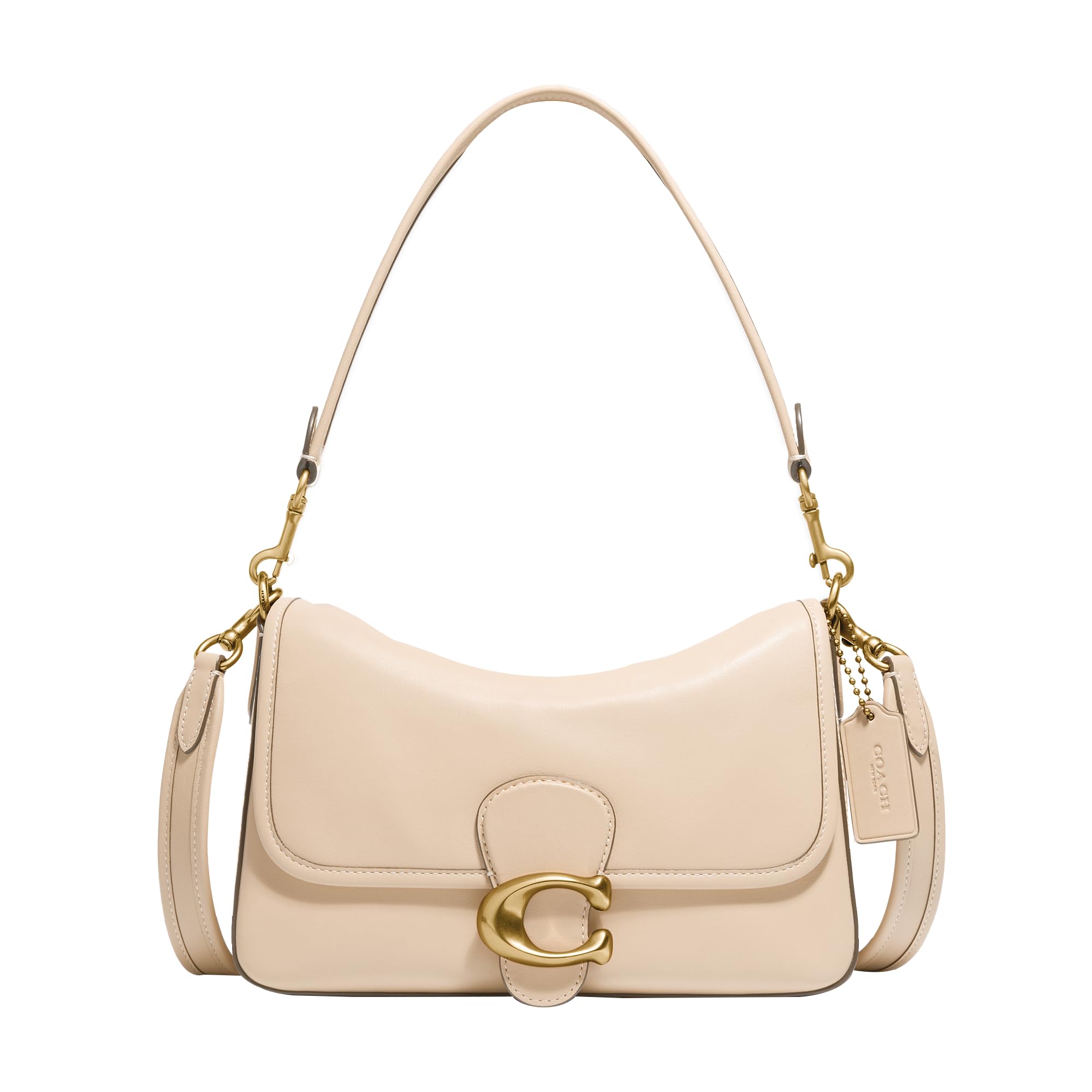Foto 1 | Bandolera Coach De Piel De Becerro Suave Tabby Ivory - Venta Internacional.