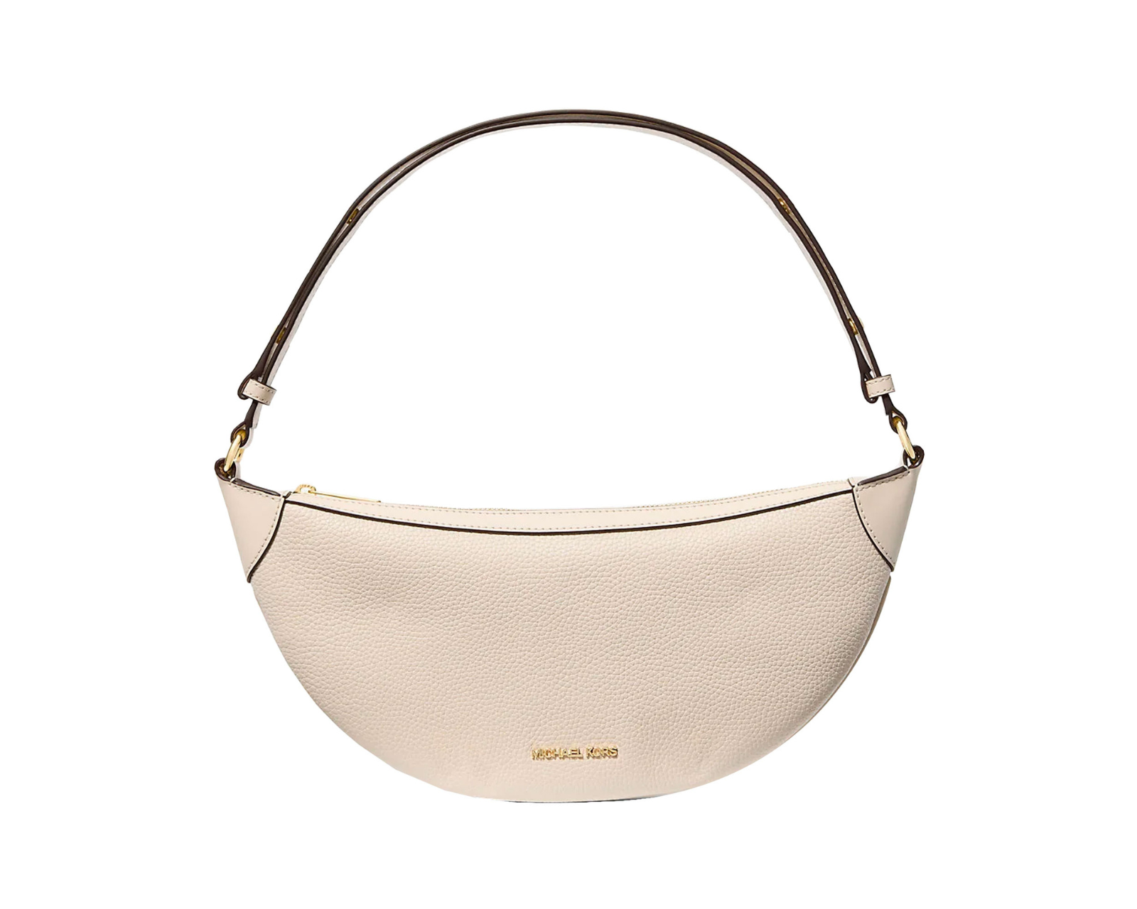 Foto 3 pulgar | Bolsa Michael Kors Hollis Medium 2-in-1 Grain Leather And Jacquard Logo Shoulder Bag  35s5g4wl6j Color Blanco