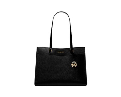 Foto 1 | Bolsa Michael Kors Jet Set Travel Large Pocket Saffiano Leather Tote Bag 35f4gtvt9l Color Negro