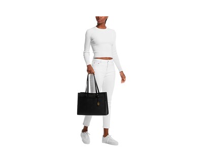 Foto 3 | Bolsa Michael Kors Jet Set Travel Large Pocket Saffiano Leather Tote Bag 35f4gtvt9l Color Negro