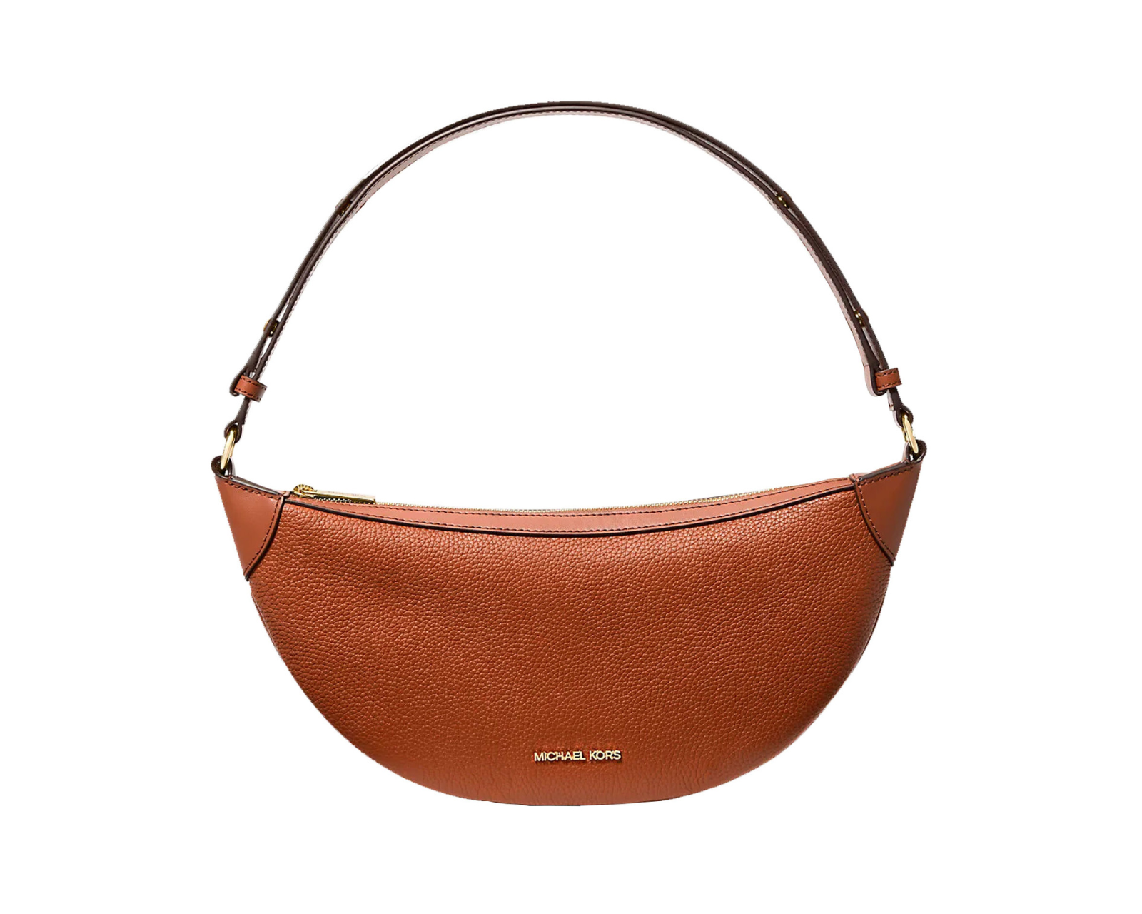 Foto 3 pulgar | Bolsa Michael Kors Hollis Medium 2-in-1 Grain Leather And Jacquard Logo Shoulder Bag 35s5g4wl6j Color Café