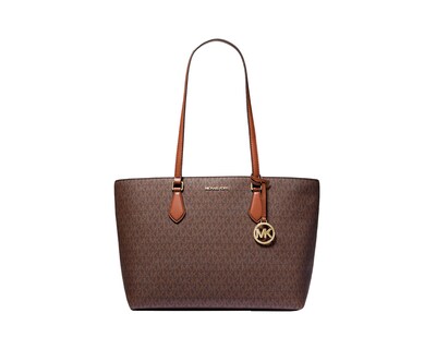 Foto 1 | Bolsa Michael Kors Jet Set Large Signature Logo Tote Bag 35s4g6ht9b Color Café