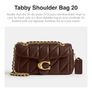 Foto 2 | Bandolera Coach Tabby 20 B4/piel De Gamuza Acolchada De Arce - Venta Internacional.