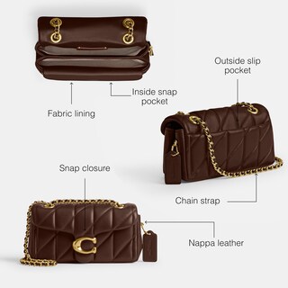 Foto 3 | Bandolera Coach Tabby 20 B4/piel De Gamuza Acolchada De Arce - Venta Internacional.