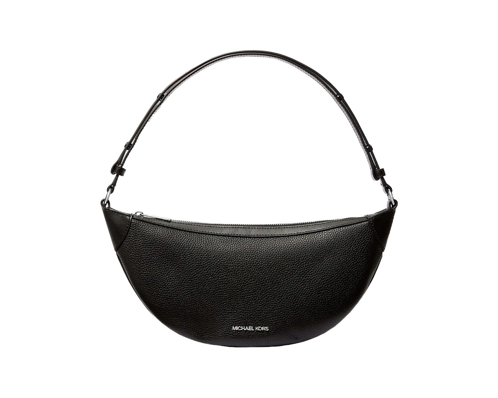 Foto 3 pulgar | Bolsa Michael Kors Hollis Medium 2-in-1 Grain Leather And Jacquard Logo Shoulder Bag 35s5g4wl6j Color Negro