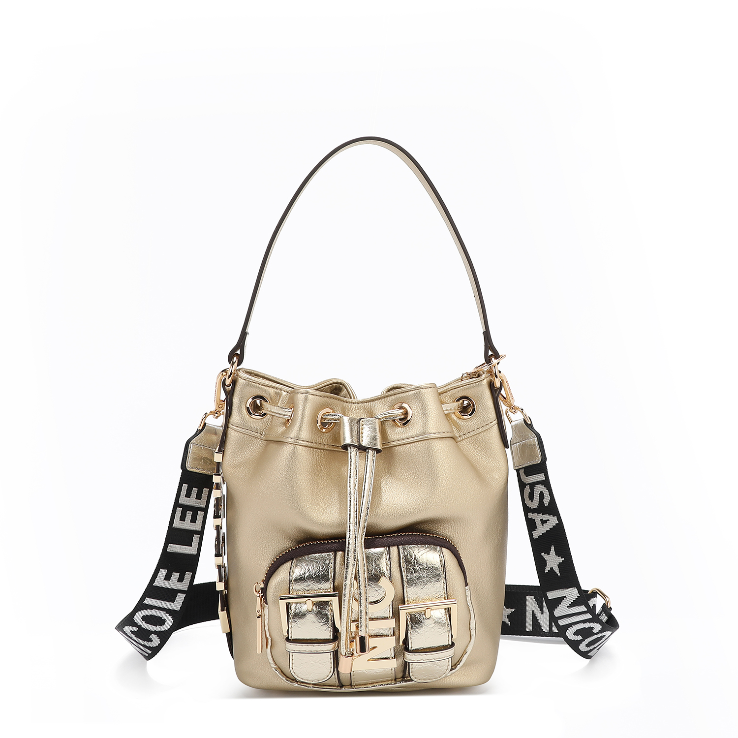 Foto 3 | Bolsa De Jareta Nicole Lee C/cintruon Hebilla Metálica