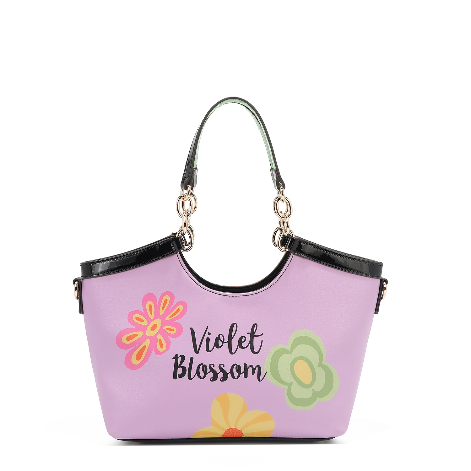 Foto 3 pulgar | Bolsa Tote De  Nicole Lee Estampado Violet Blossom
