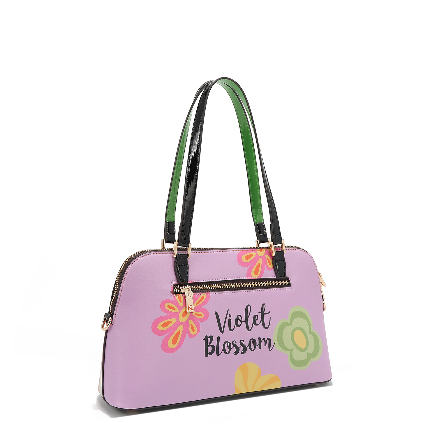 Foto 6 pulgar | Bolsa Dome De Nicole Lee Estampado Violet Blossom