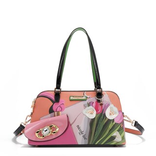 Foto 7 | Bolsa Dome De Nicole Lee Estampado Violet Blossom