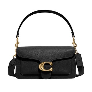 Foto 1 | Bandolera Coach De Piel Granulada Pulida Tabby 26 Black - Venta Internacional.