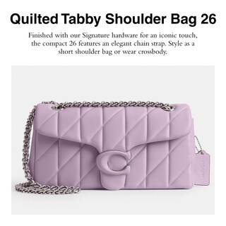 Foto 2 | Bandolera Coach Quilted Tabby 26 Soft Purple Para Mujer - Venta Internacional.