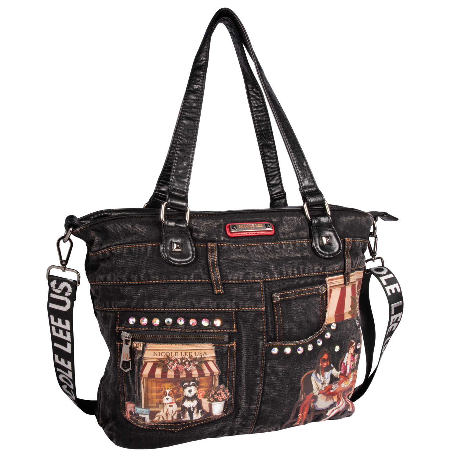 Foto 2 pulgar | Maxi Tote Marca Nicole Lee De Mezclilla Sisters Secret