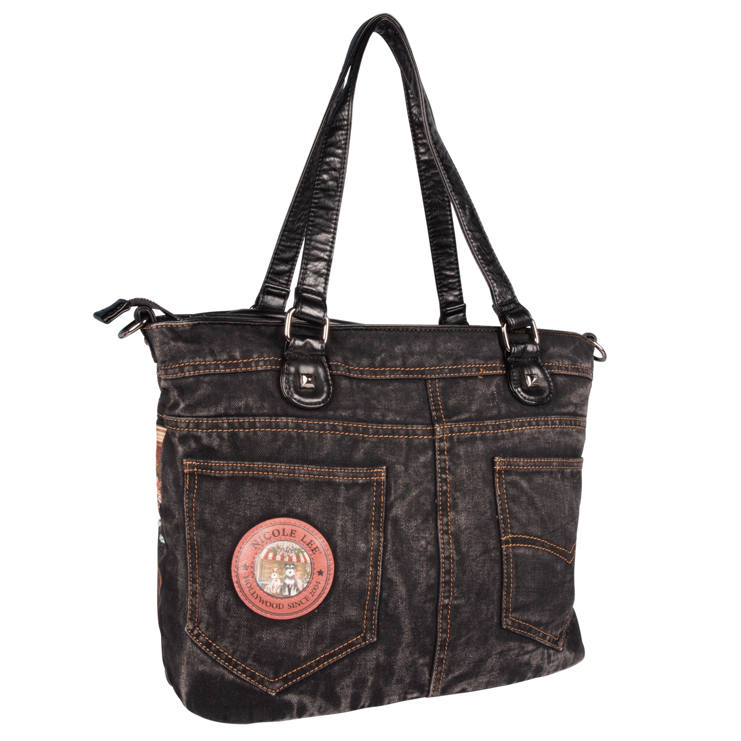 Foto 5 pulgar | Maxi Tote Marca Nicole Lee De Mezclilla Sisters Secret