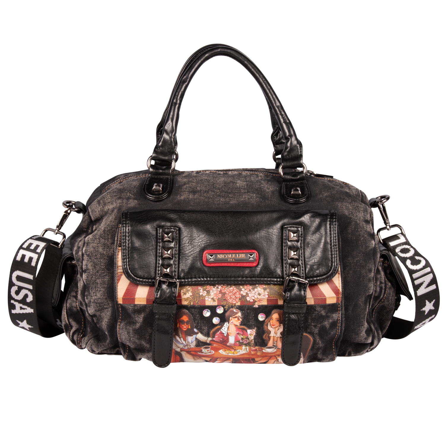 Foto 2 pulgar | Bolsa Duffel Marca Nicole Lee De Mezclilla Sisters Secret