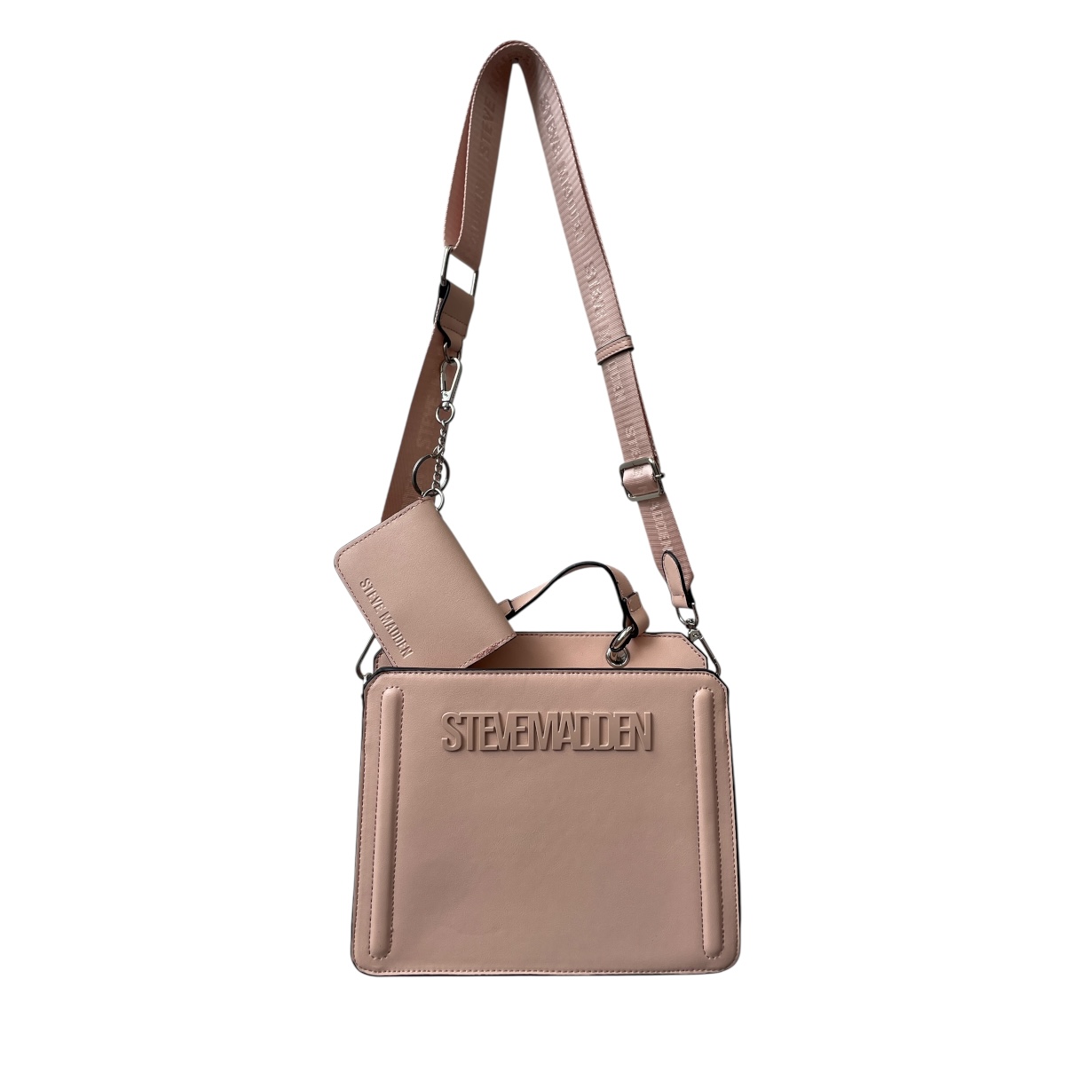 Foto 5 pulgar | Bolsa Steve Madden Bevelyn Pink Fabric