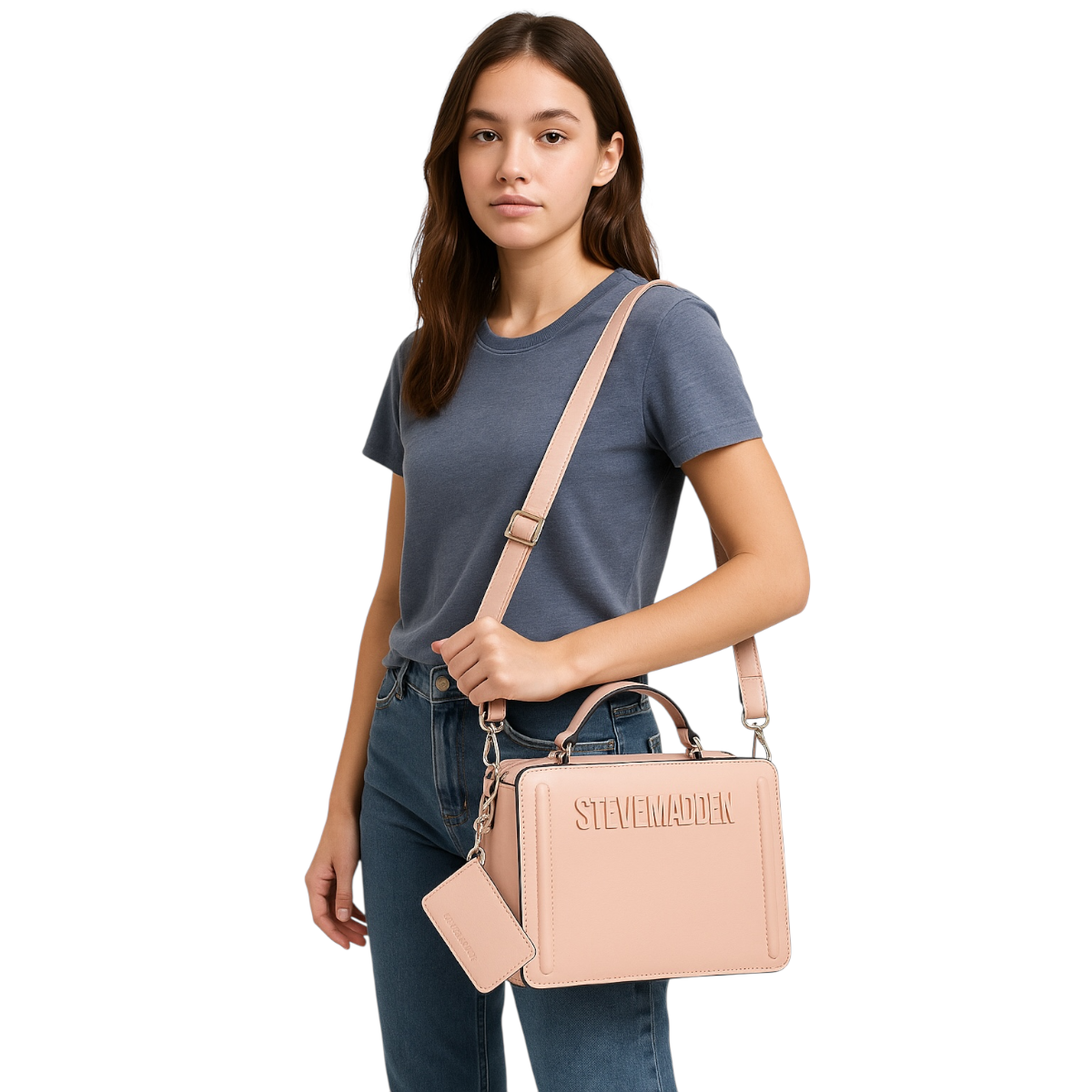 Foto 7 pulgar | Bolsa Steve Madden Bevelyn Pink Fabric