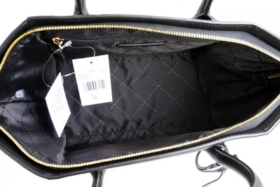 Foto 3 | Bolso De Hombro Michael Kors Hamilton Avril Large Satchel Black - Venta Internacional.