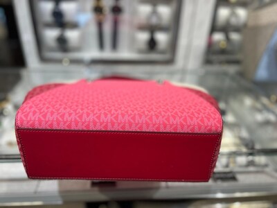 Foto 7 | Bolso De Hombro Michael Kors Jet Set Travel Dark Raspberry - Venta Internacional.