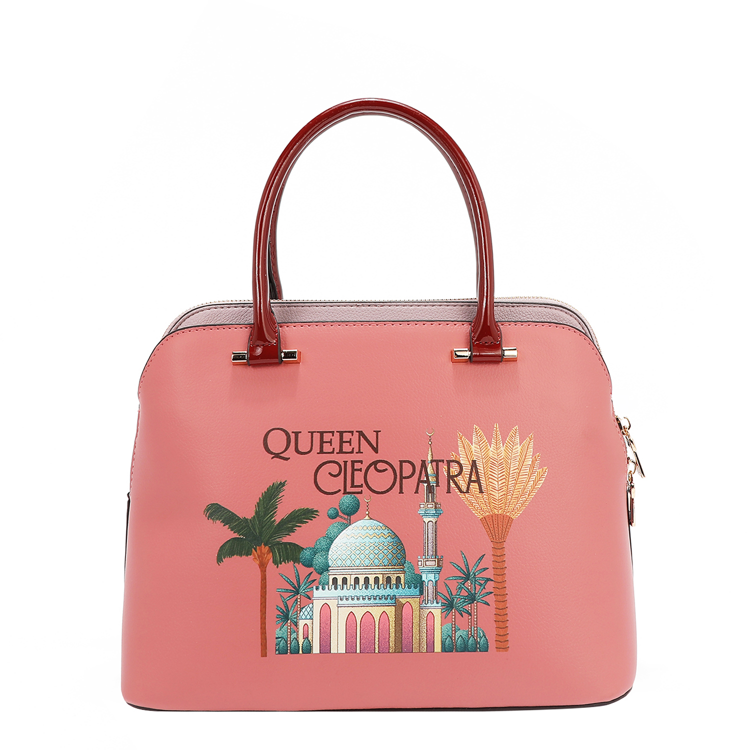 Foto 6 pulgar | Bolsa Dome Nicole Lee Estampado Queen Cleopatra