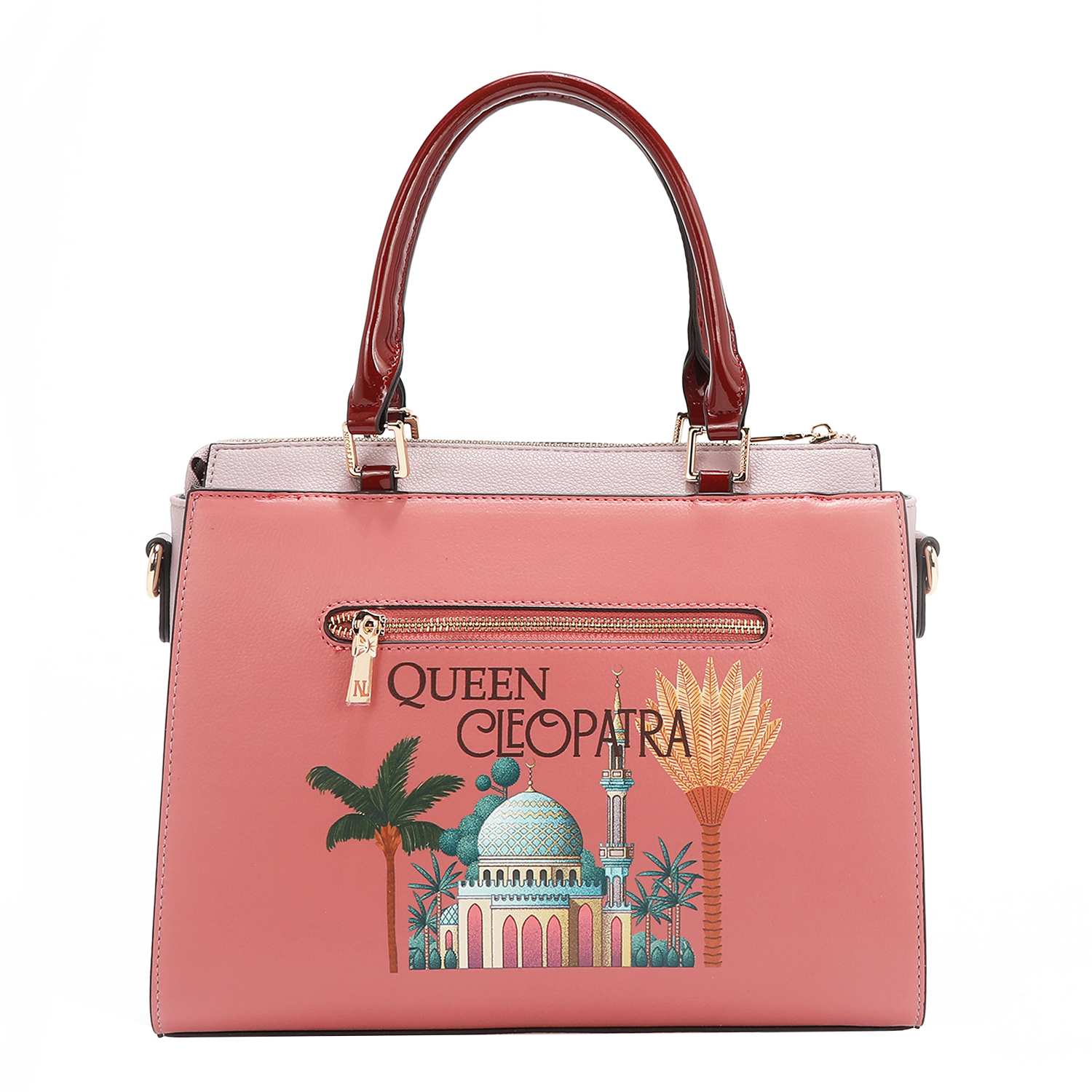 Foto 5 pulgar | Bolsa Cuadrada Nicole Lee Estampado Queen Cleopatra