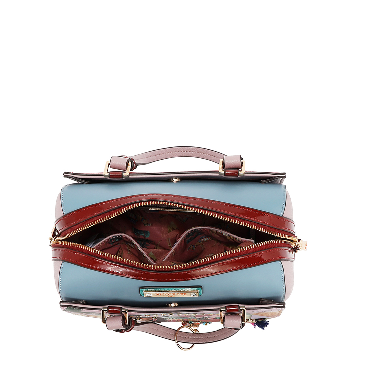 Foto 2 | Bolsa Boston Nicole Lee Estampado Queen Cleopatra