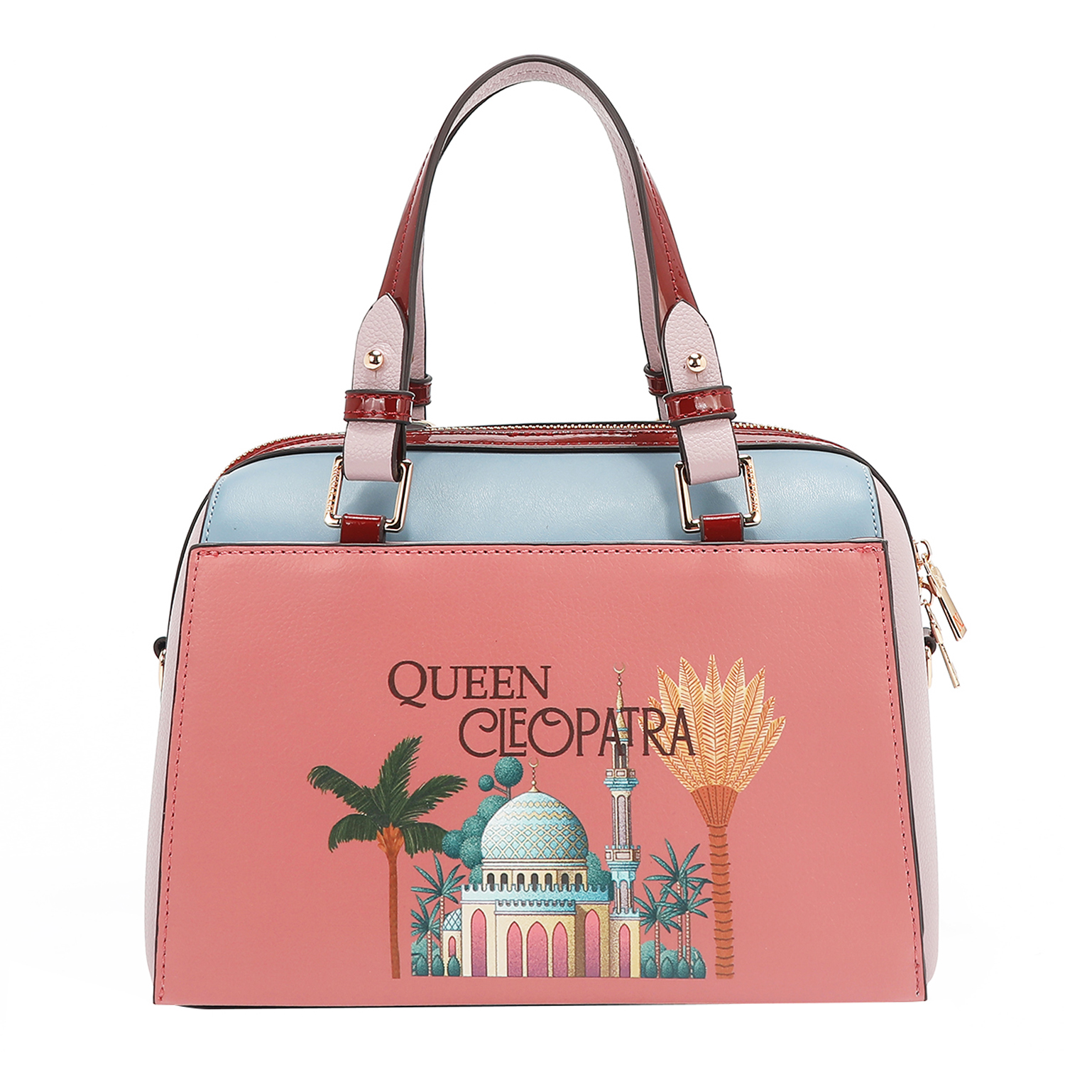 Foto 5 | Bolsa Boston Nicole Lee Estampado Queen Cleopatra