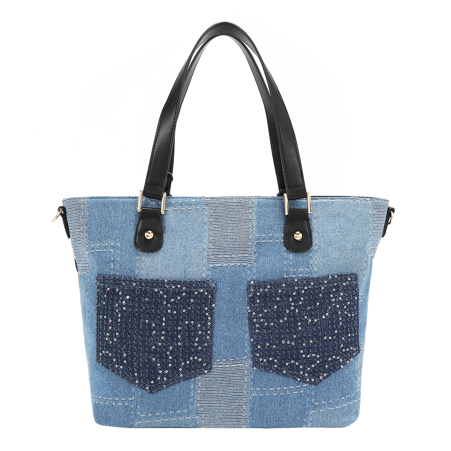 Foto 7 pulgar | Bolsa Tote De Mezclilla Nicole Lee Bosque De Amor