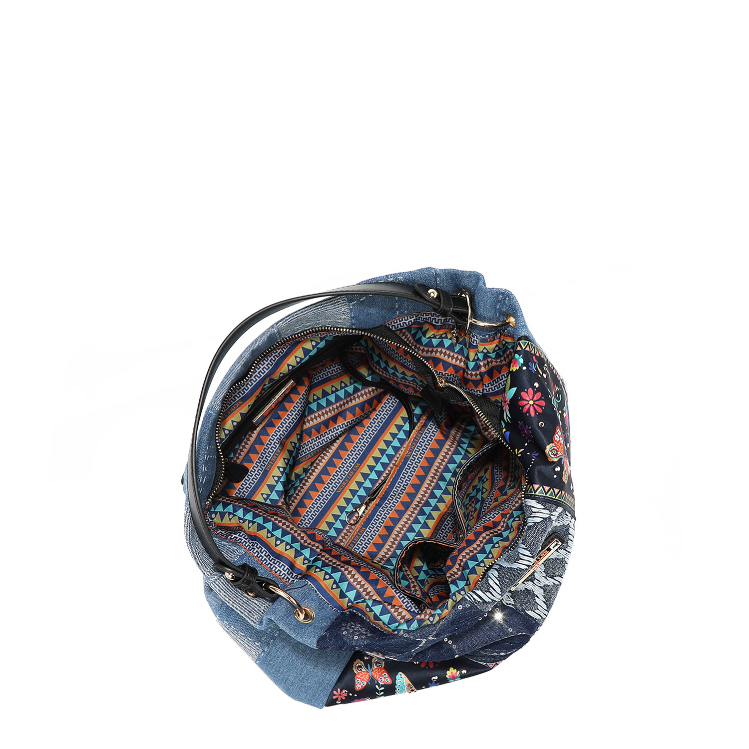 Foto 2 | Bolsa Hobo De Mezclilla Nicole Lee Bosque De Amor