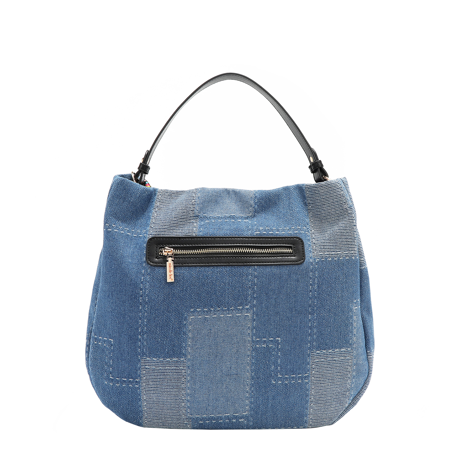 Foto 7 pulgar | Bolsa Hobo De Mezclilla Nicole Lee Bosque De Amor
