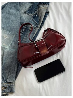 Foto 3 | Bolso De Hombro Verdusa Y2k Con Hebilla Gótica Punk Hobo - Venta Internacional.