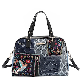 Foto 1 | Bolsa De Mano Mezclilla Nicole Lee Bosque De Amor