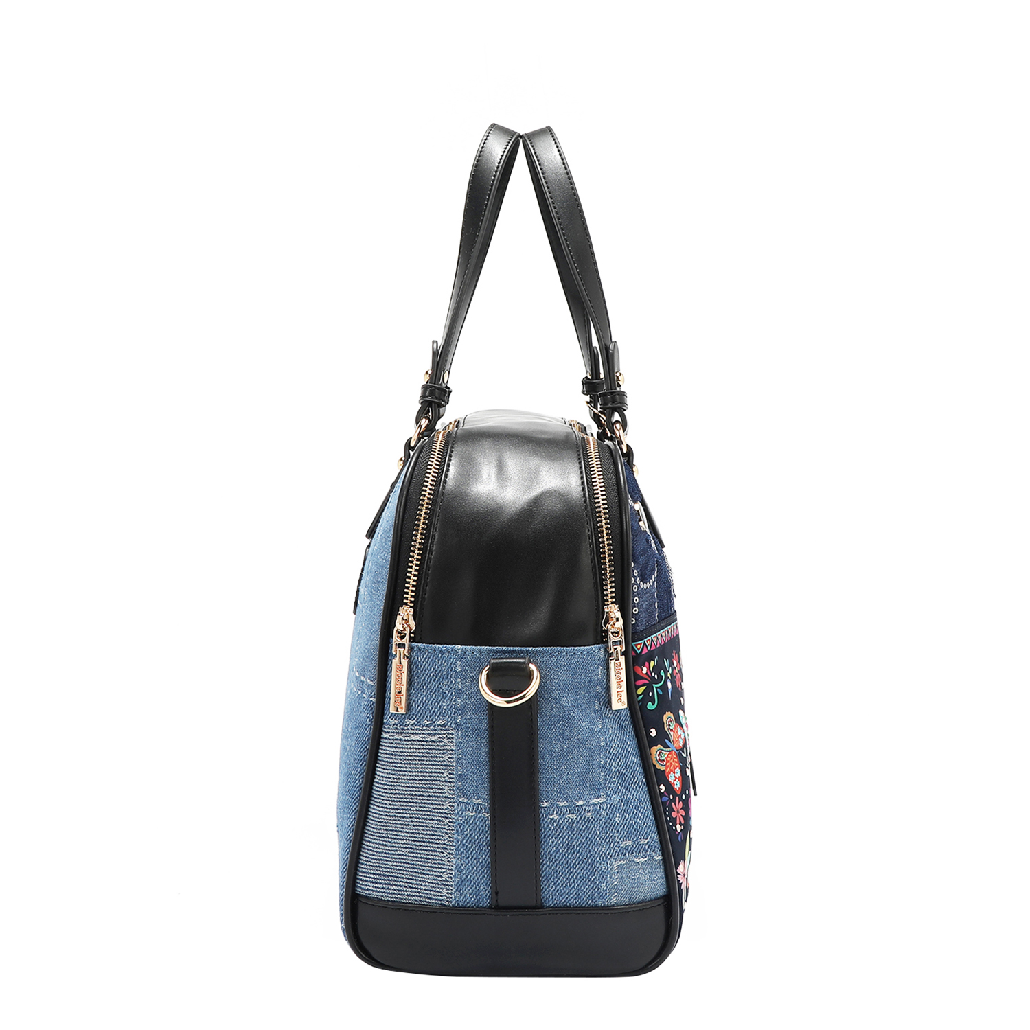 Foto 5 pulgar | Bolsa De Mano Mezclilla Nicole Lee Bosque De Amor
