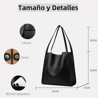 Foto 3 | Elegante Bolso De Hombro Mujer Xtellar En Piel Sintética Estilo Vintage