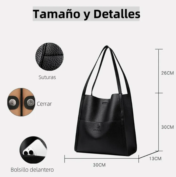 Foto 3 pulgar | Elegante Bolso De Hombro Mujer Xtellar En Piel Sintética  Estilo Vintage
