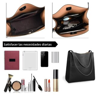 Foto 4 | Elegante Bolso De Hombro Mujer Xtellar En Piel Sintética Estilo Vintage
