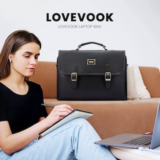 Foto 6 | Bolsa De Ordenador Lovevook Para Ordenador Portátil Para Mujer De 15 6 Pulgadas Color Negro - Venta Internacional.