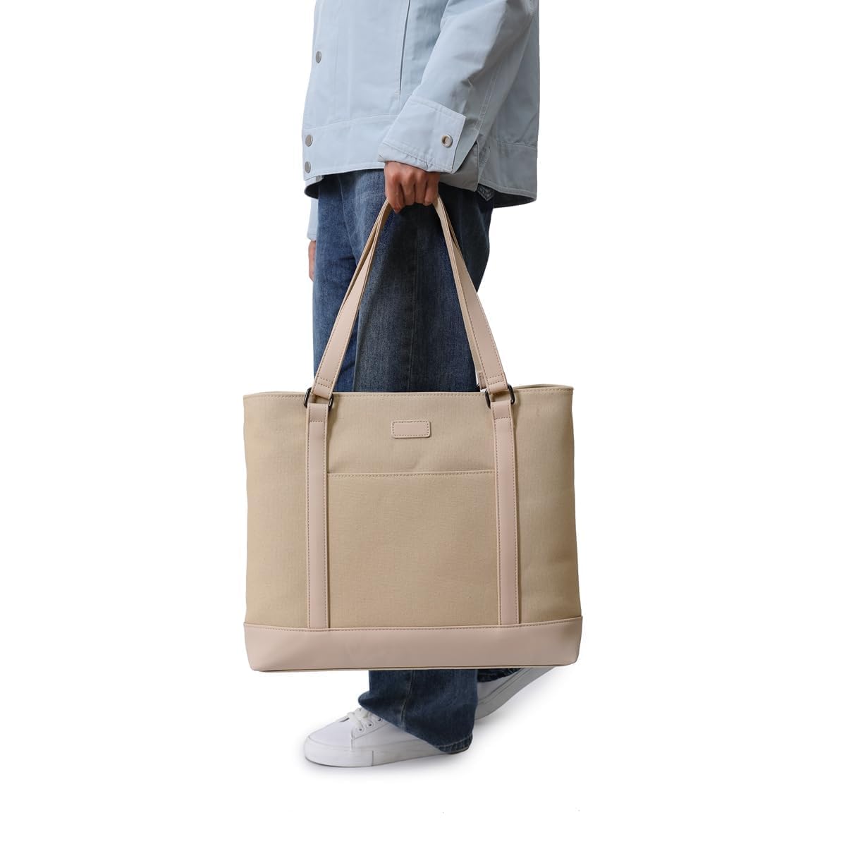 Foto 6 pulgar | Bolsa Para Portátil Barsine Teacher Canvas Tote 15.6 - Venta Internacional.