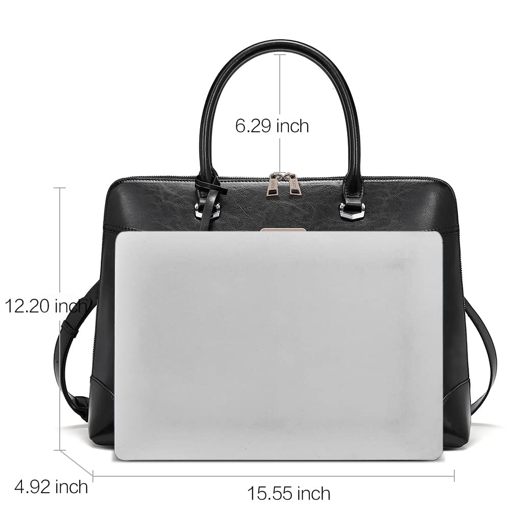 Foto 5 pulgar | Bolsa Para Portátil Cluci De Piel Para Mujer De 15.6 Pulgadas Con Gran Capacidad - Venta Internacional.
