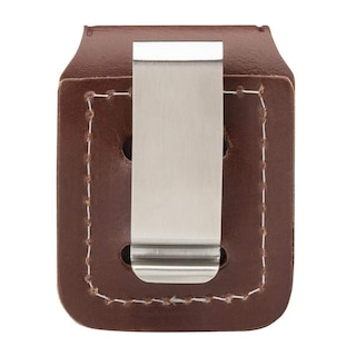Foto 3 | Funda Más Ligera De Piel Auténtica Zippo Brown Con Clip - Venta Internacional.
