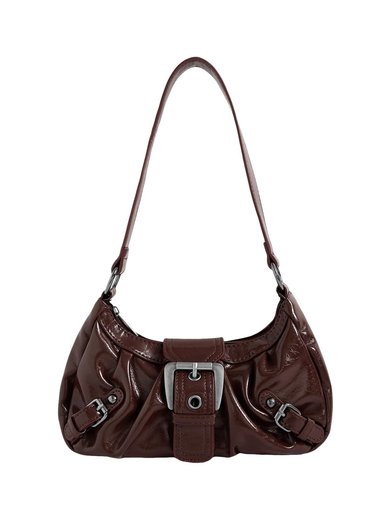 Foto 1 | Bolso Verdusa Y2k Monedero Goth Hebilla Punk Hobo Café Marrón - Venta Internacional.