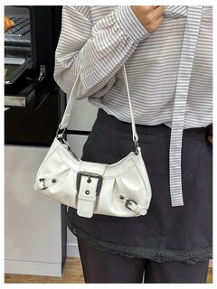 Foto 5 | Bolso De Hombro Verdusa Y2k Con Hebilla Gótica Punk Hobo - Venta Internacional.