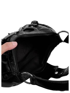 Foto 3 | Bolso De Hombro Verdusa Y2k Con Hebilla Gótica Punk Hobo - Venta Internacional.