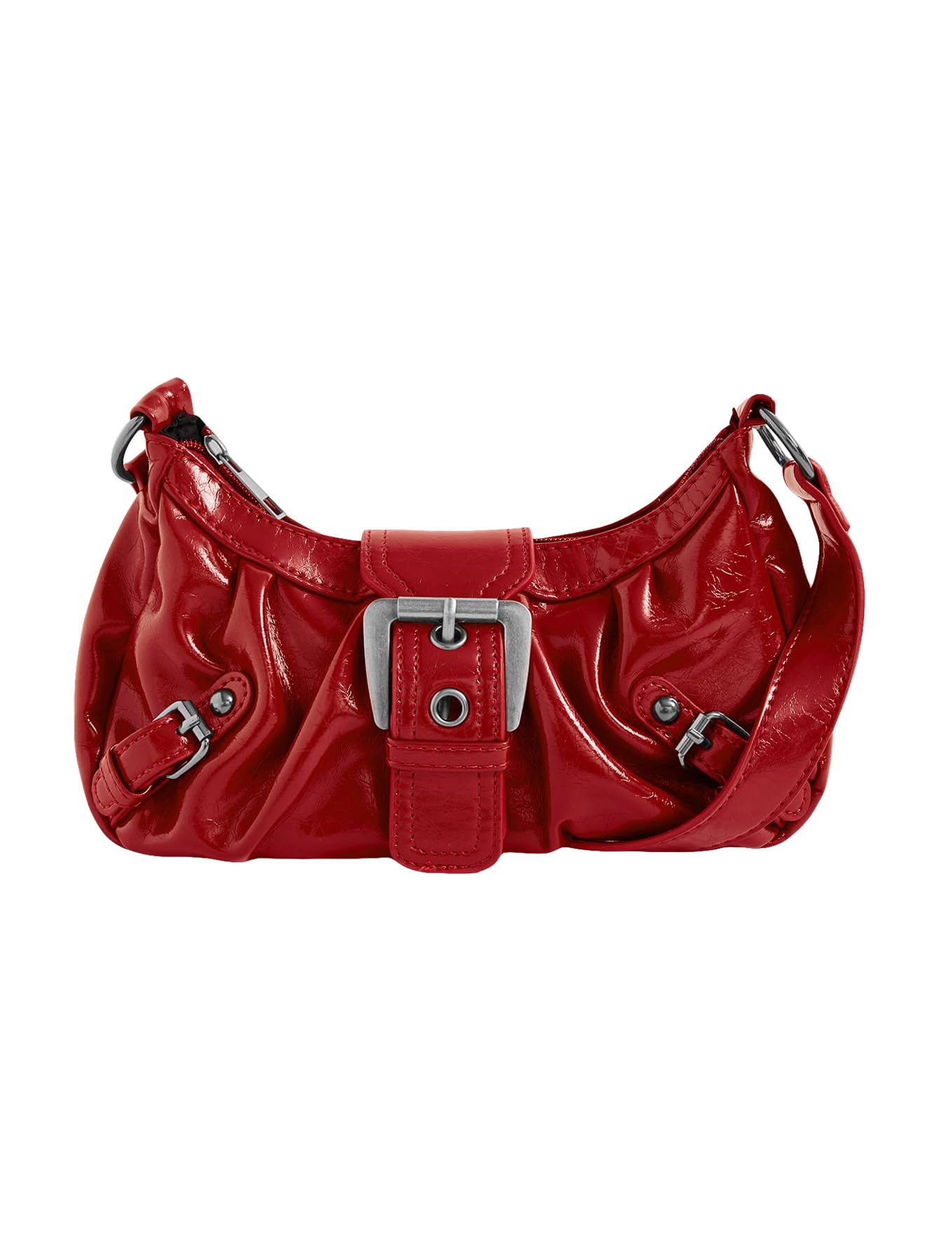 Foto 4 pulgar | Bolso De Hombro Verdusa Y2k Con Hebilla Gótica  Punk  Hobo - Venta Internacional.