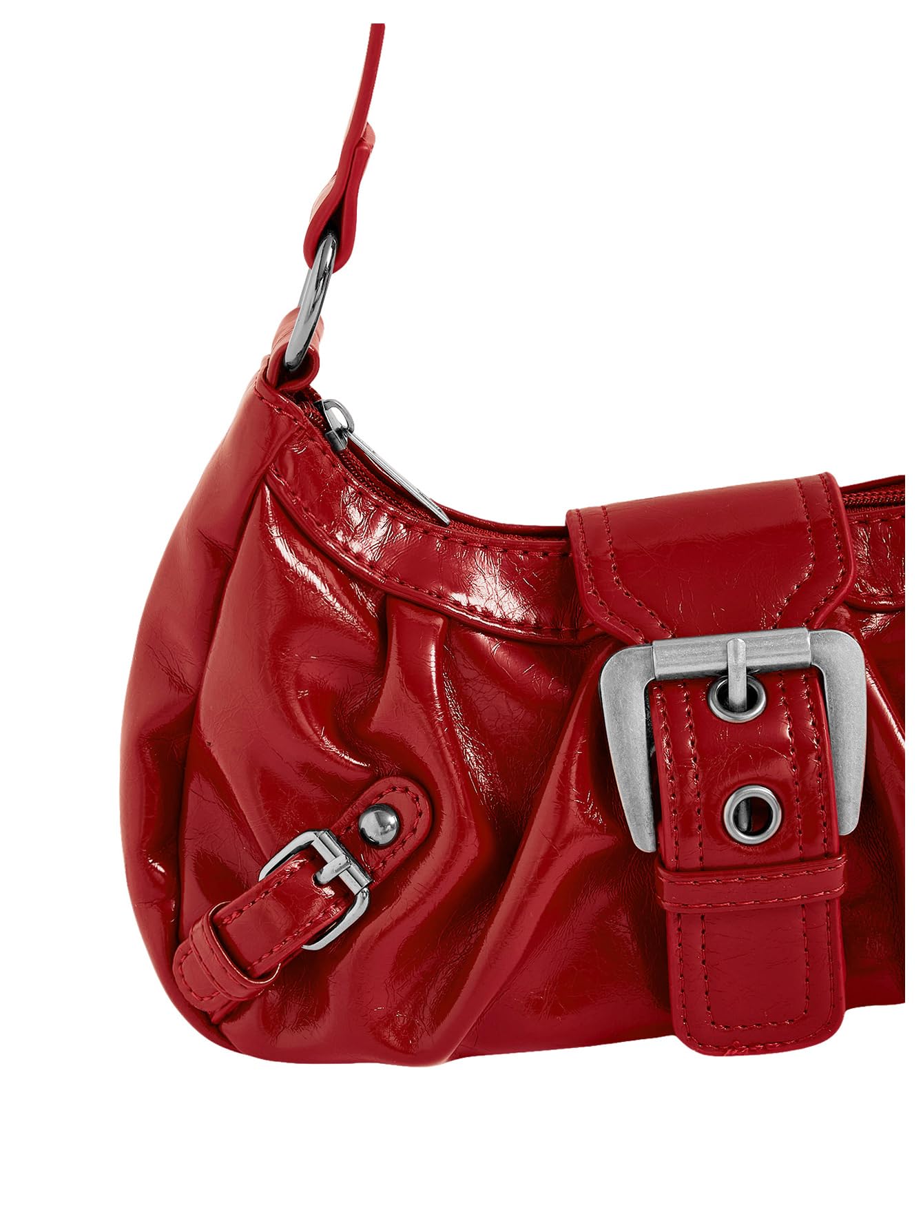 Foto 6 pulgar | Bolso De Hombro Verdusa Y2k Con Hebilla Gótica  Punk  Hobo - Venta Internacional.