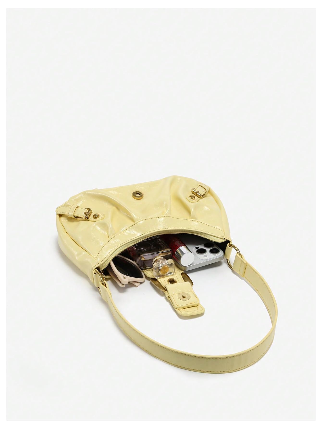 Foto 5 pulgar | Bolso De Hombro Verdusa Y2k Con Hebilla Gótica  Punk  Hobo - Venta Internacional.