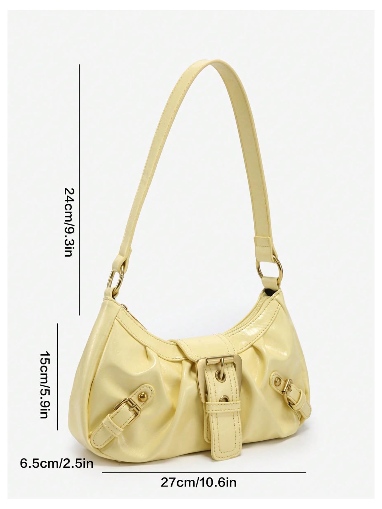 Foto 5 | Bolso De Hombro Verdusa Y2k Con Hebilla Gótica  Punk  Hobo - Venta Internacional.