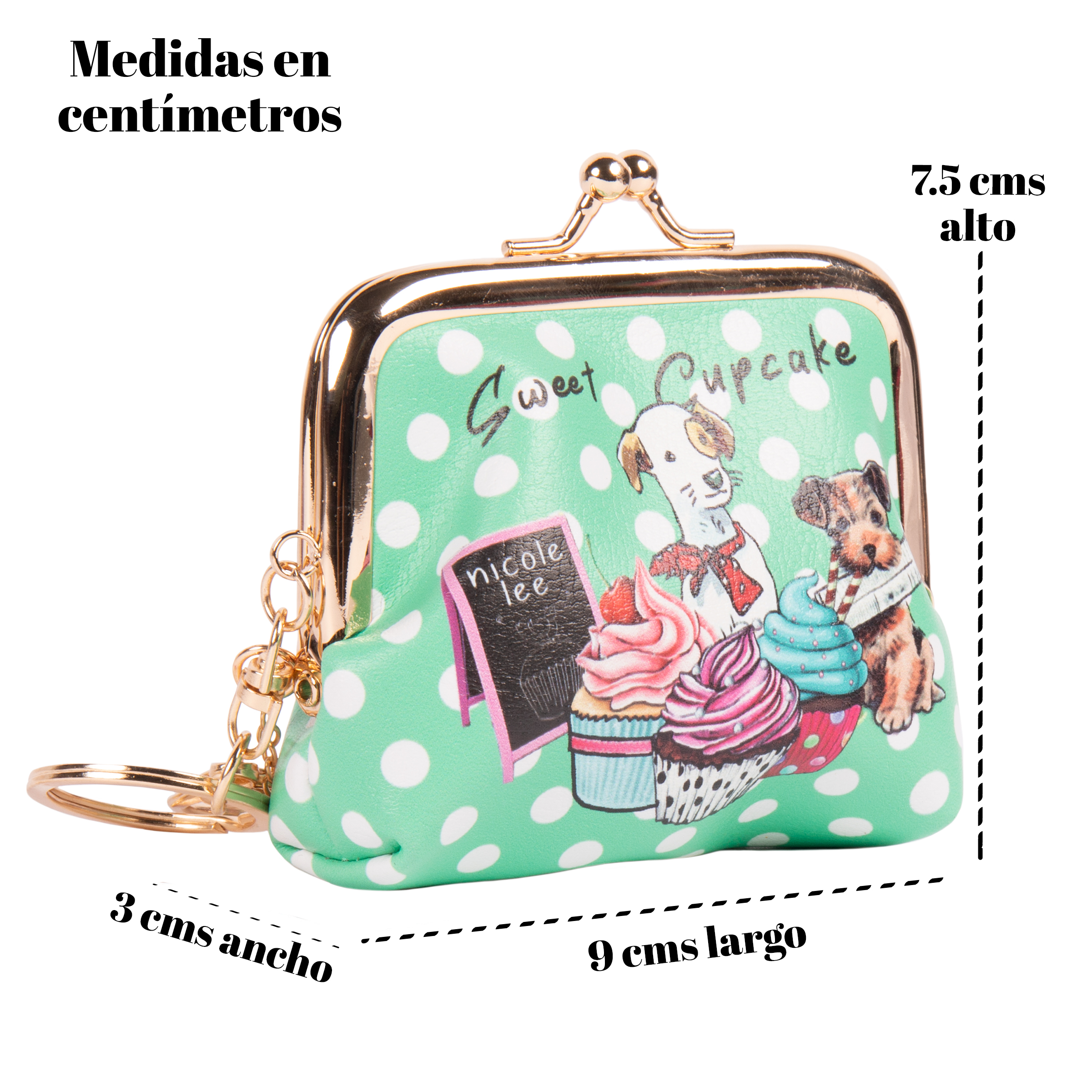 Foto 3 | Monedero Nicole Lee Exclusivo Ariz Multicolor Cupcake Dog