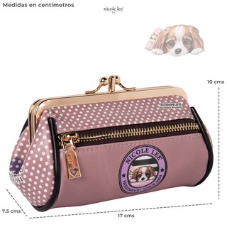 Foto 3 | Monedero Nicole Lee Anita color Rosa para Mujer