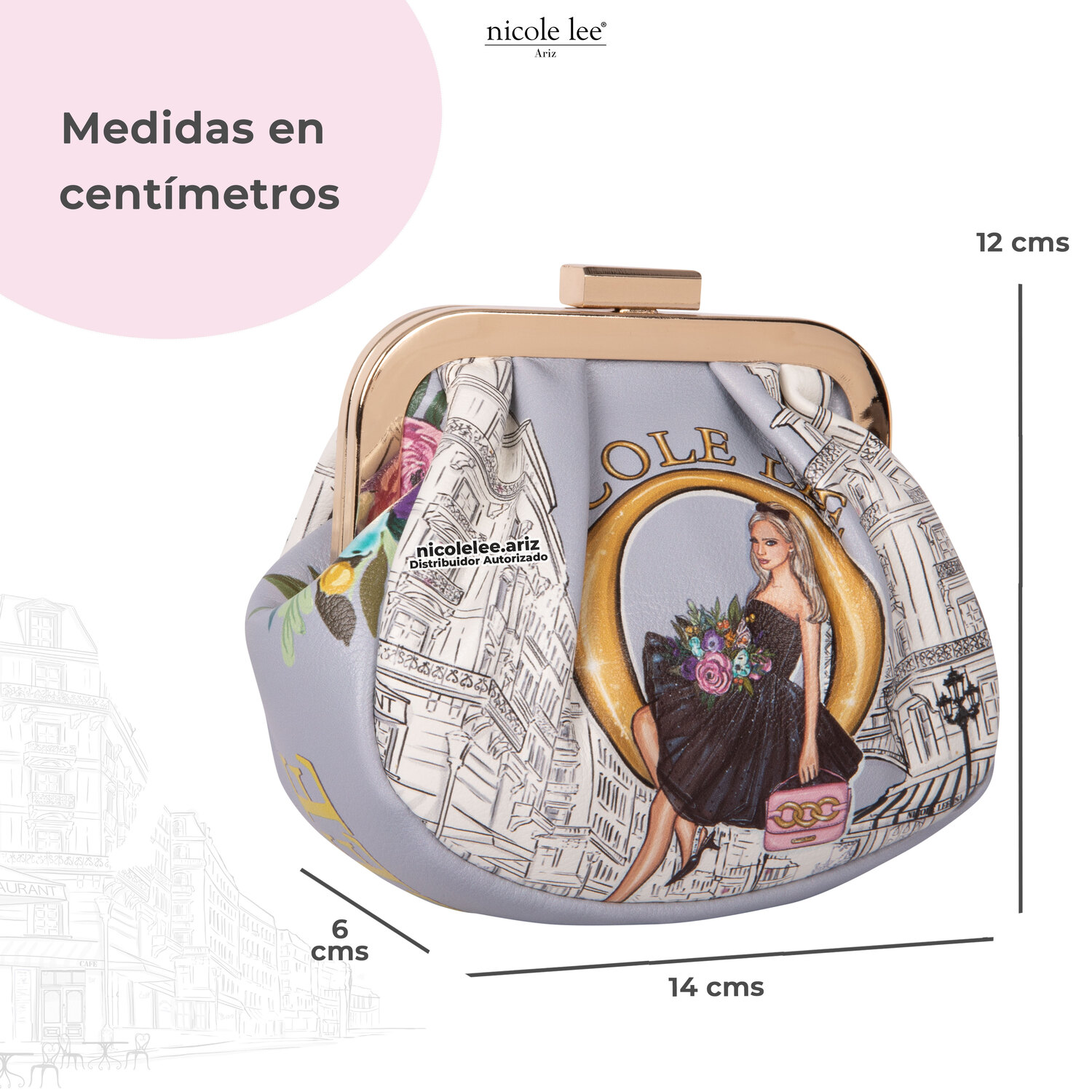 Foto 4 | Monedero Nicole Lee Ameri con Correa Dreaming The City