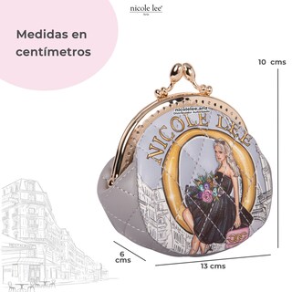 Foto 4 | Mini Monedero Nicole Lee Amora Dreaming The City